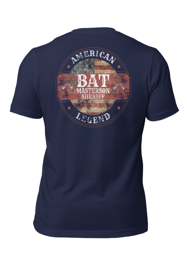 American-legend-bat-masterson-t-shirt-ghost-navy